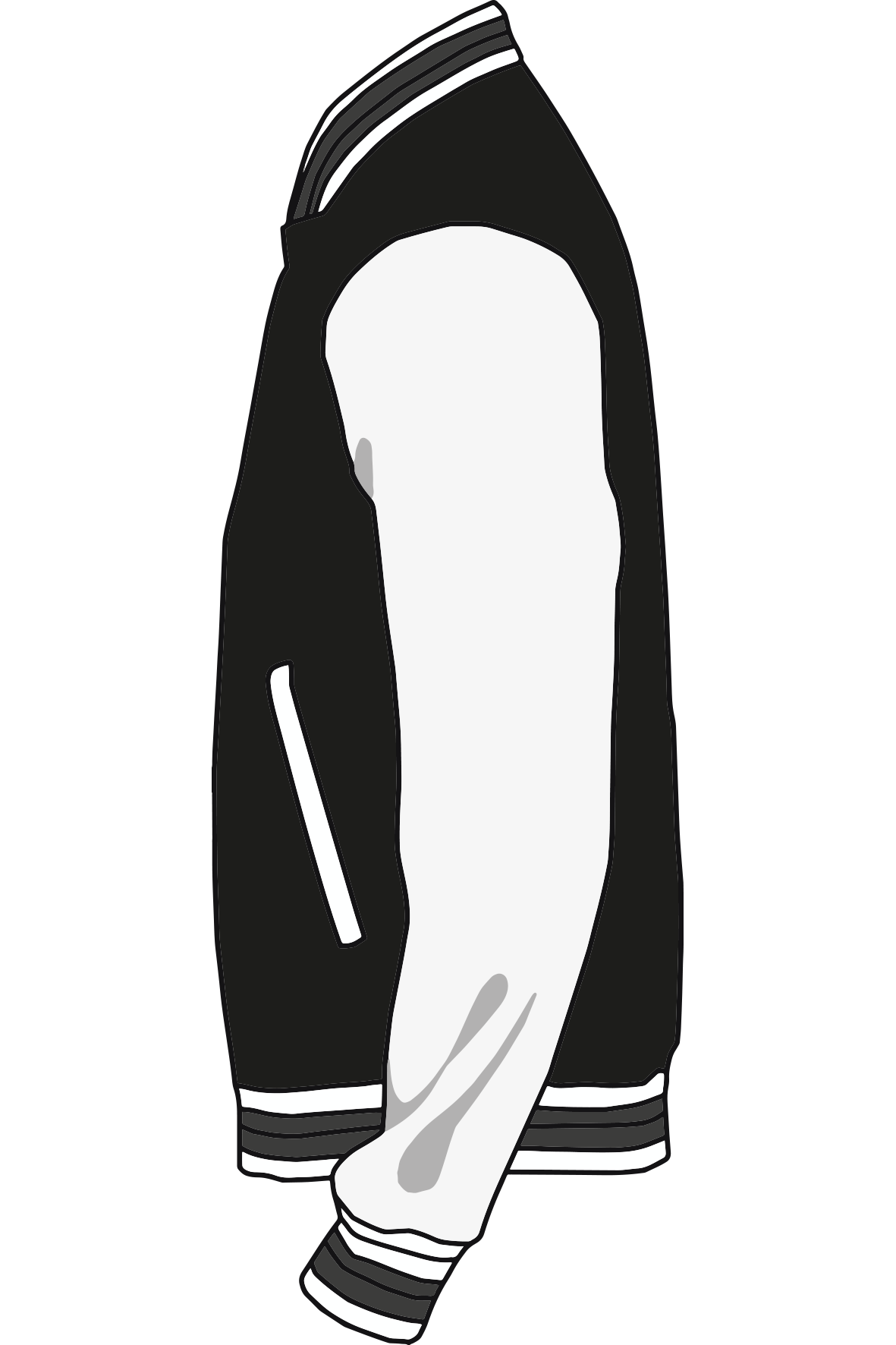 Baseballjacket Zwart