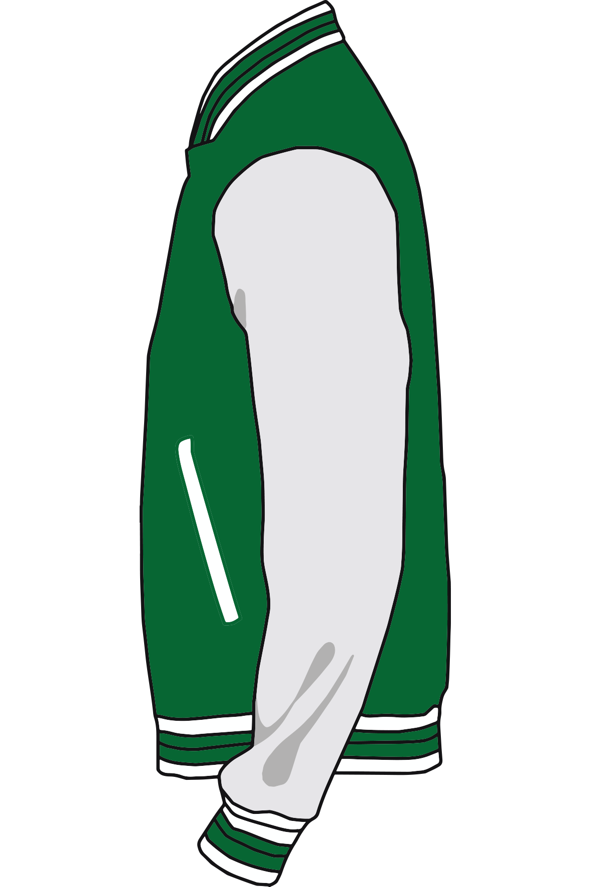 Baseballjacket Groen