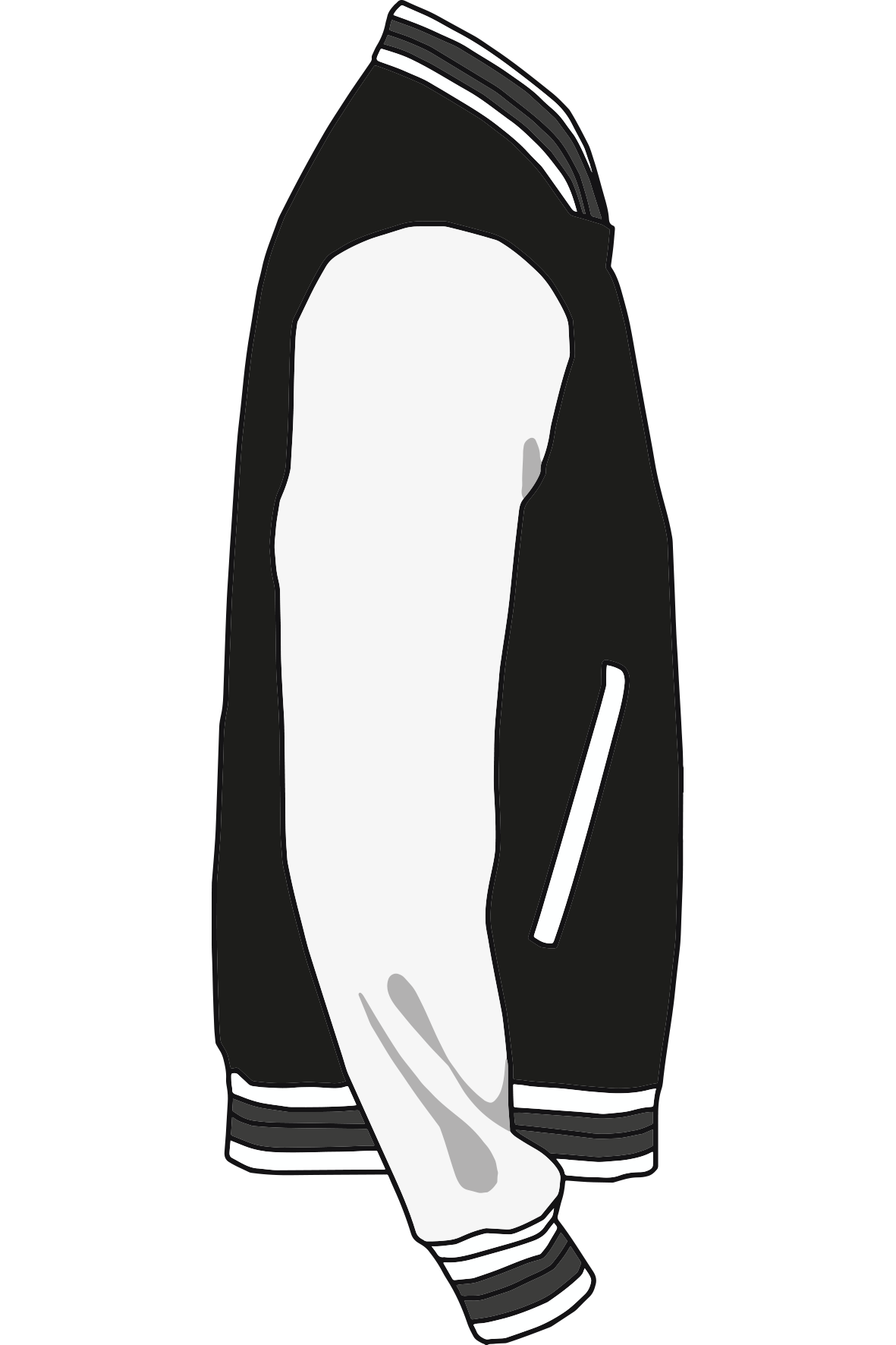 Baseballjacket Zwart