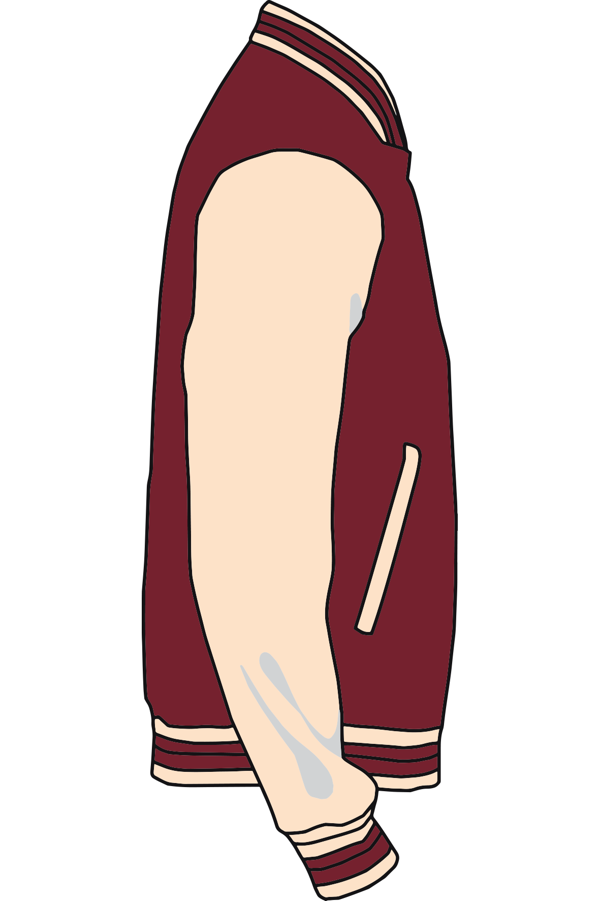 Baseballjacket Rood