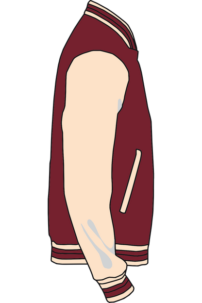 Baseballjacket Rood