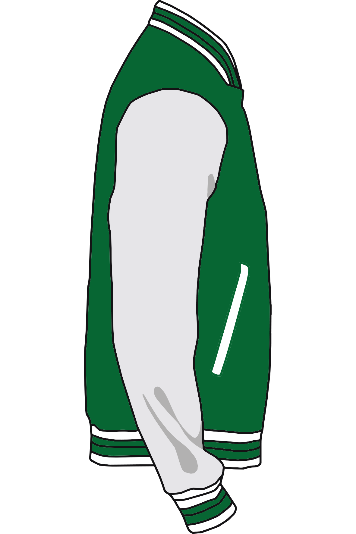Baseballjacket Groen