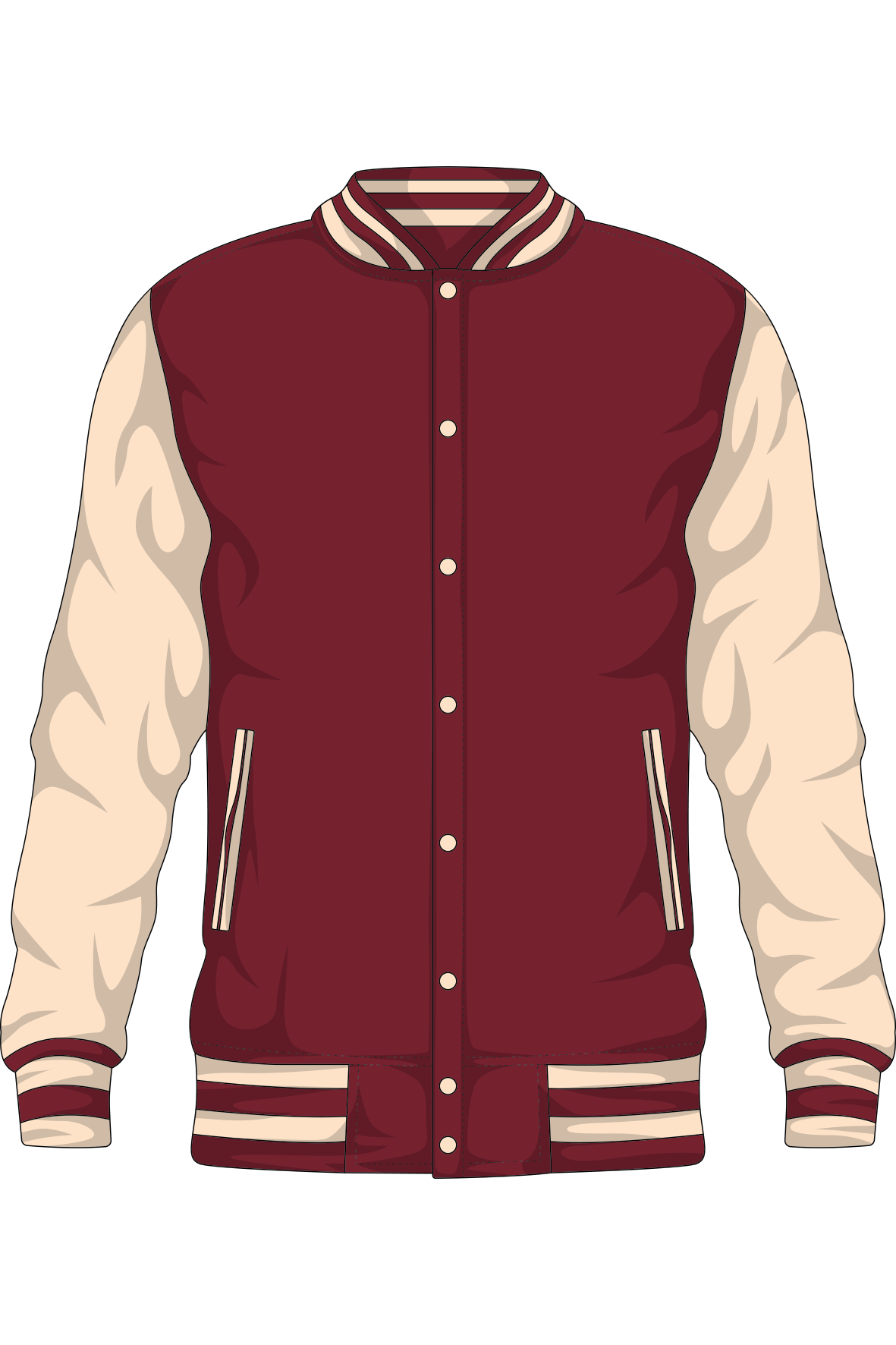 Baseballjacket Rood
