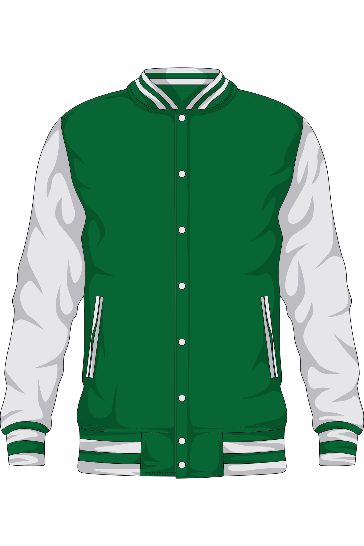 Baseballjacket Groen