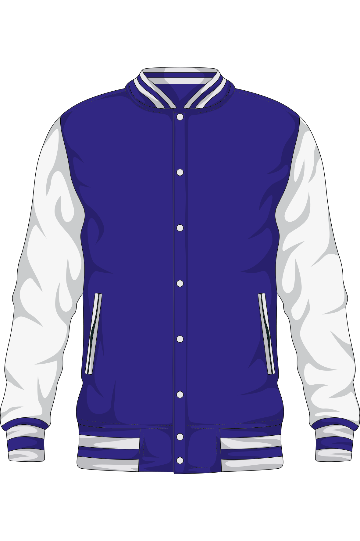 Baseballjacket Blauw